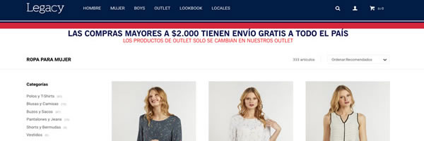 legacy tienda online